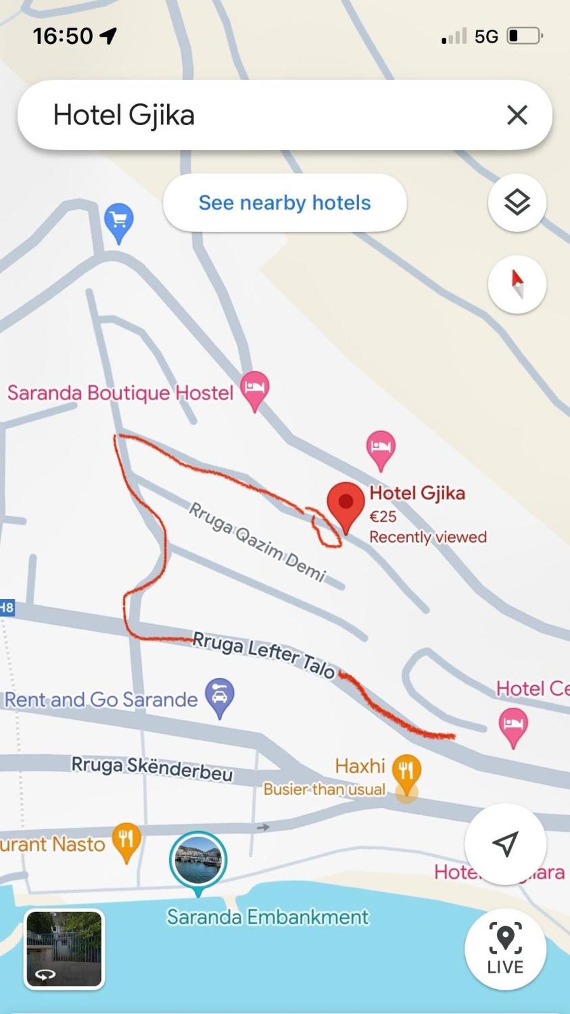 Hotel Gjika Sarande Luaran gambar
